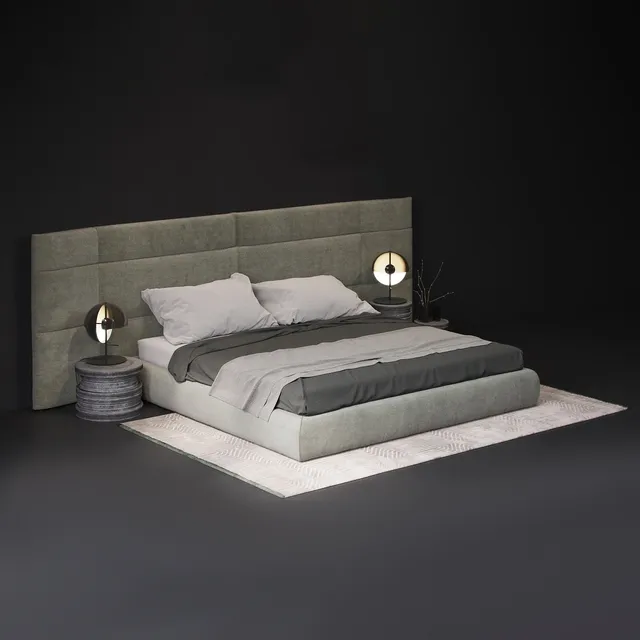 furniture - Baxter extra couche bed 3D Model