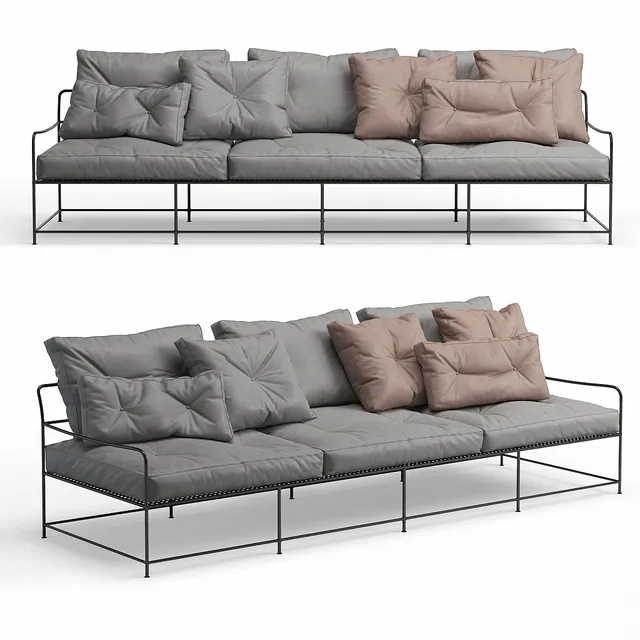 furniture - Baxter Girgenti Sofa 3D Model