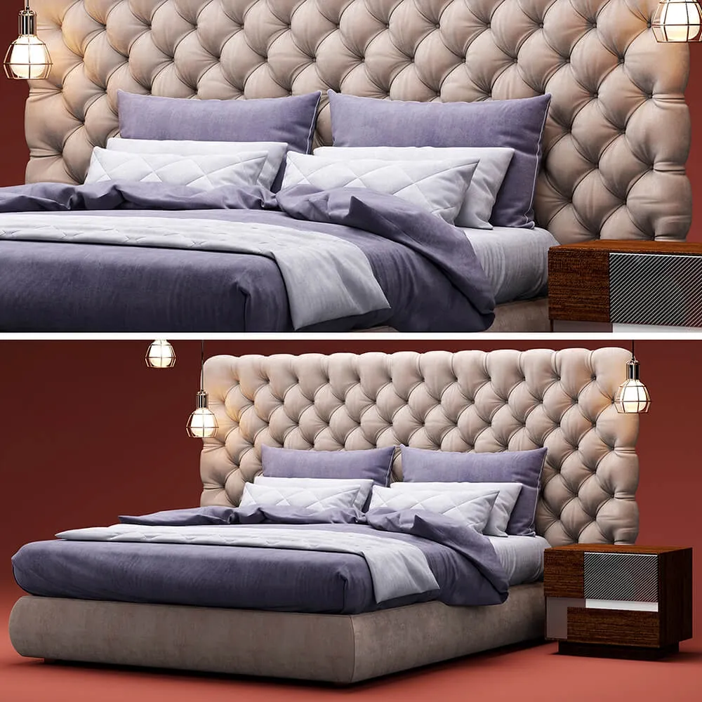 furniture - Baxter Heaven bed 05 3D Model