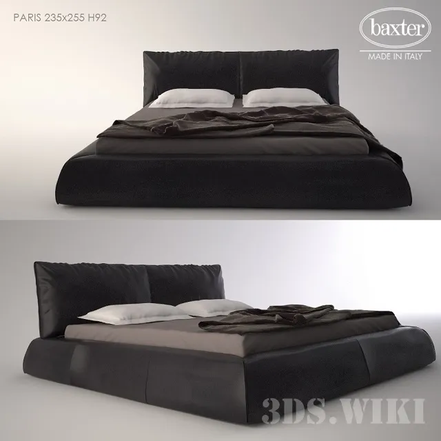 furniture - Baxter PARIS bed 3D Model