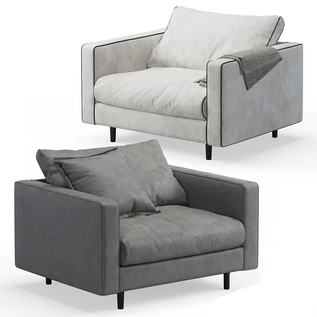 furniture - Baxter Stoccolma armchairs 3D Model