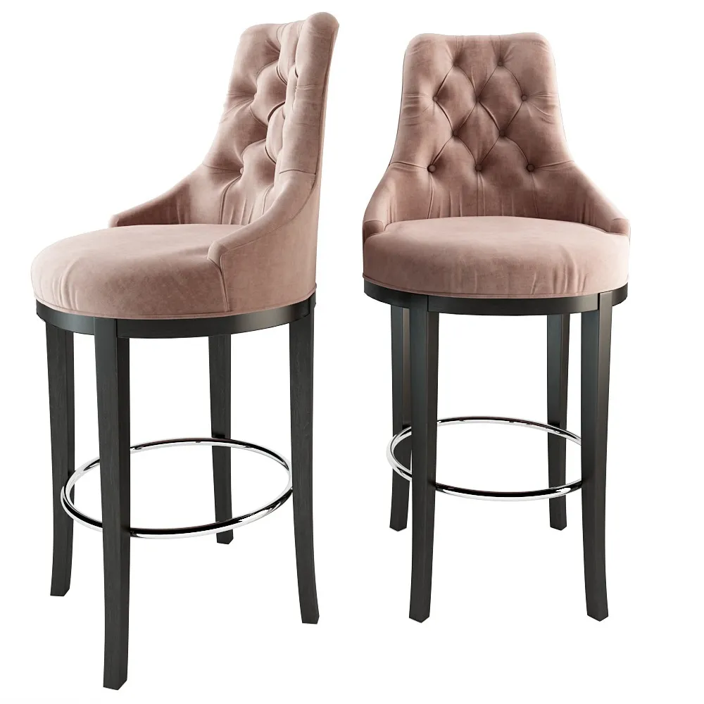 furniture - Baxton Studio Bar chair 3D Model