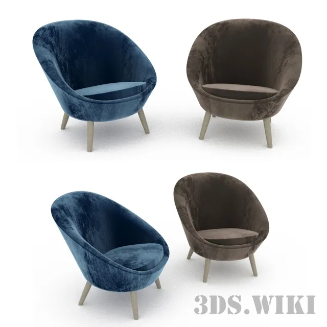 furniture - B&B Italia armchair 3D Model