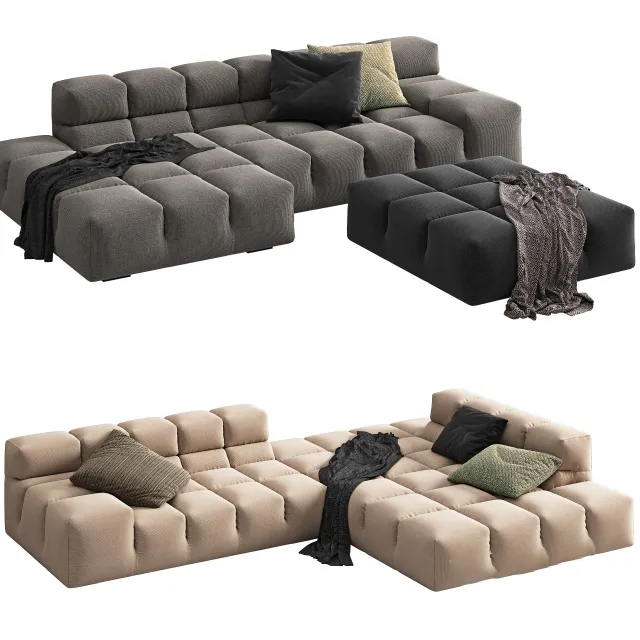 furniture - B&B Italia Tufty Time 2 Sofa 3D Model