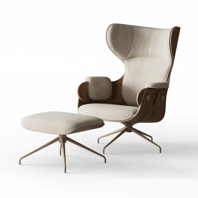 furniture - BD Barcelona Design Lounger 3D Model