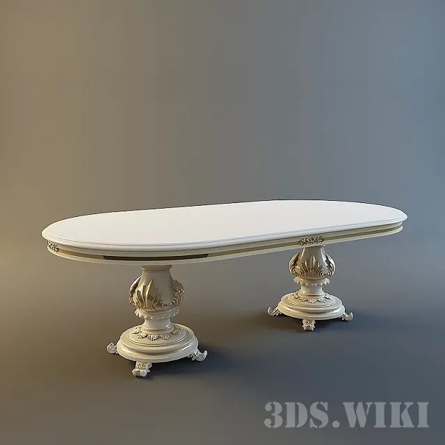 furniture - Beautiful Angelo Cappellini Table 3D Model