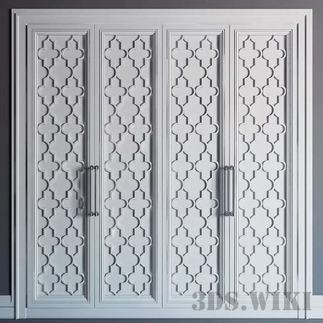 furniture - Beautiful built-in wardrobe 3D Model