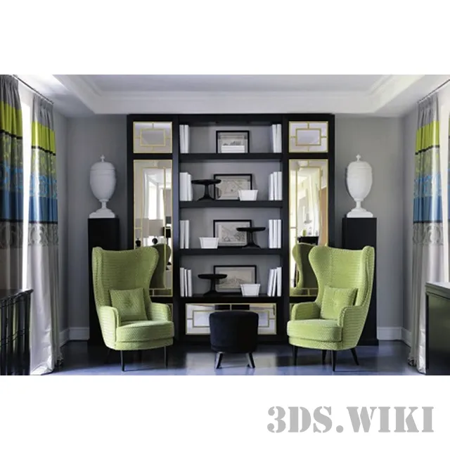 furniture - Beautiful cabinet showcase 3D Model