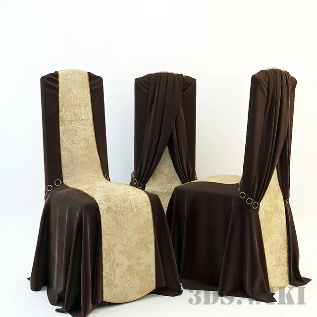 furniture - Beautiful chair with cover 3D Model