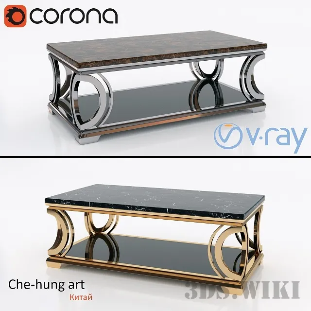 furniture - Beautiful Chinese side table Che Hung Art 3D Model