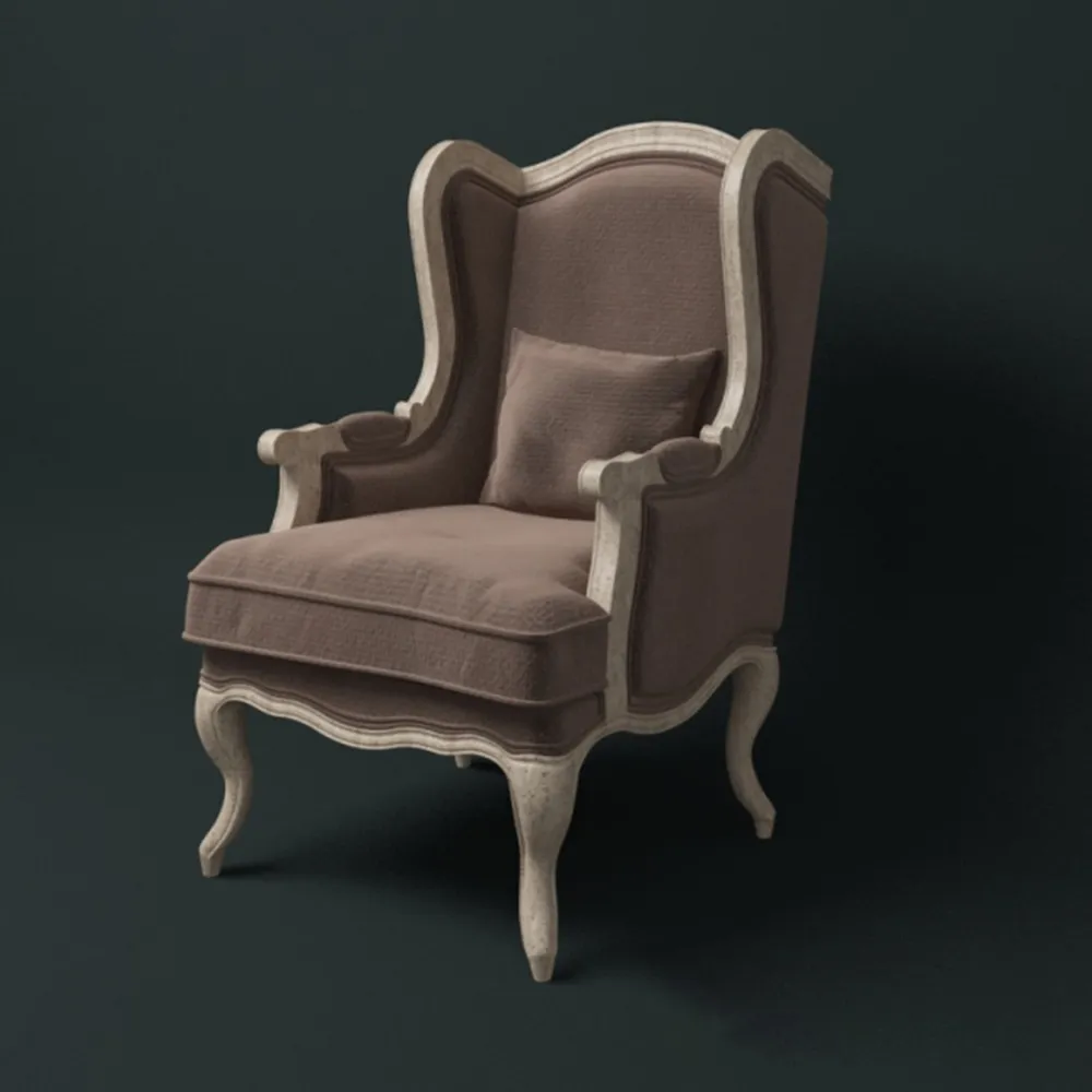 furniture - Beautiful classic armchair 3D Model