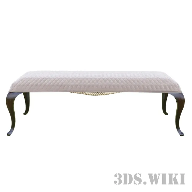 furniture - Beautiful classic bench 3D Model