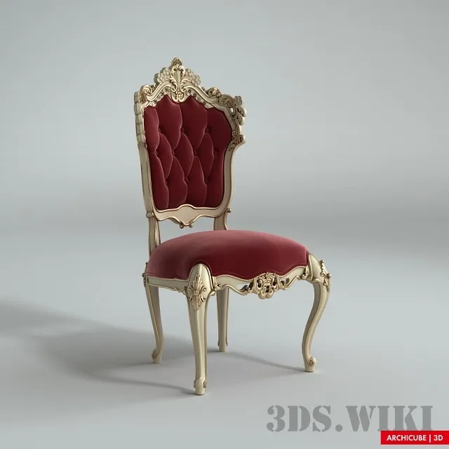 furniture - Beautiful classic chair 3D Model