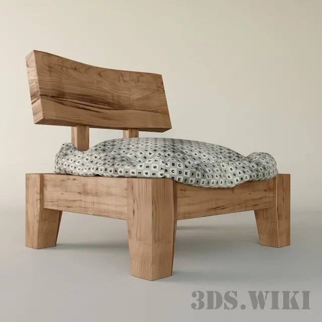 furniture - Beautiful classic chair for interior 3D Model