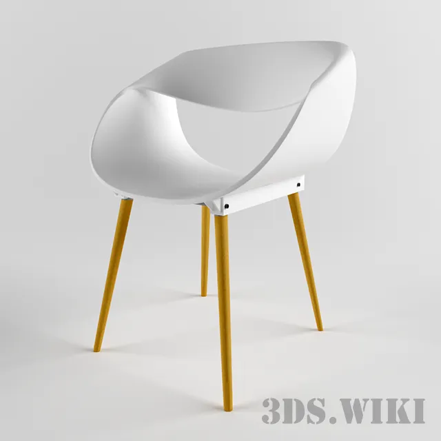 furniture - Beautiful designer chair 3D Model