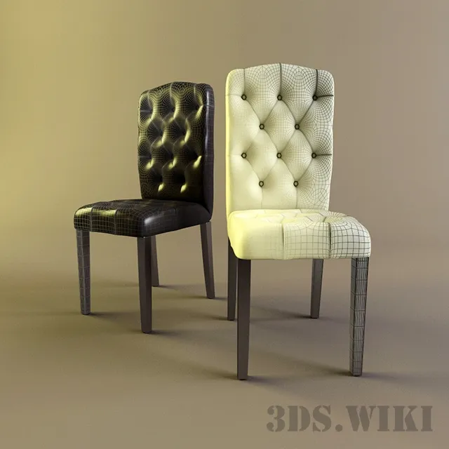 furniture - Beautiful leather chair 3D Model