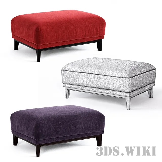 furniture - Beautiful old bench 3D Model