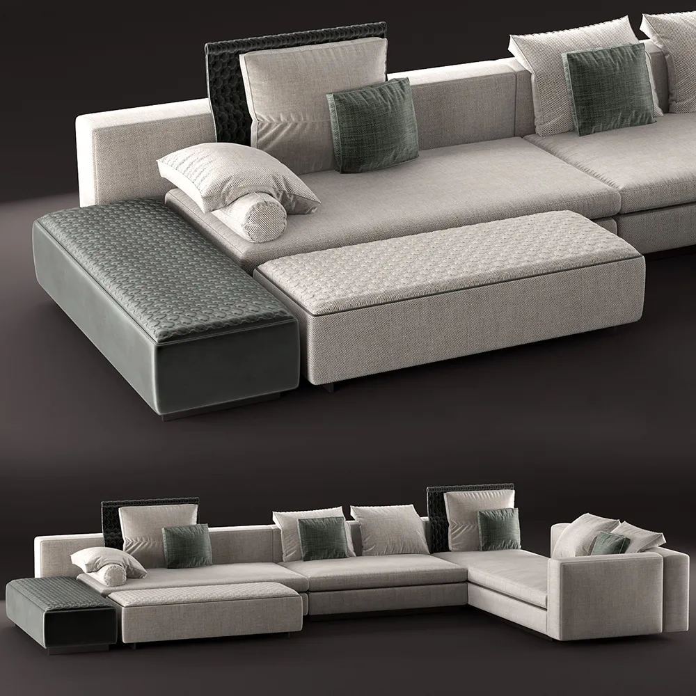 furniture - Beautiful sofa Minotti modular sofa 3D Model