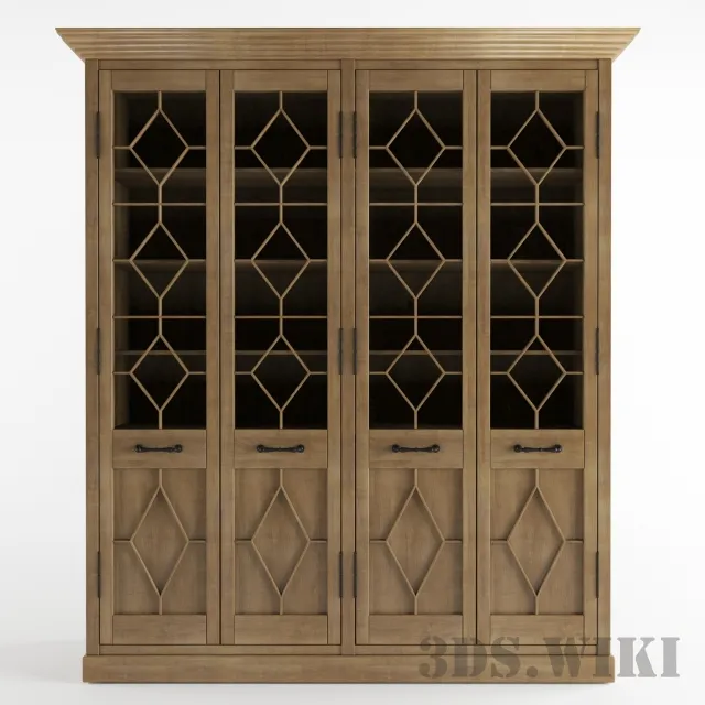 furniture - Beautiful wooden cabinet 3D Model