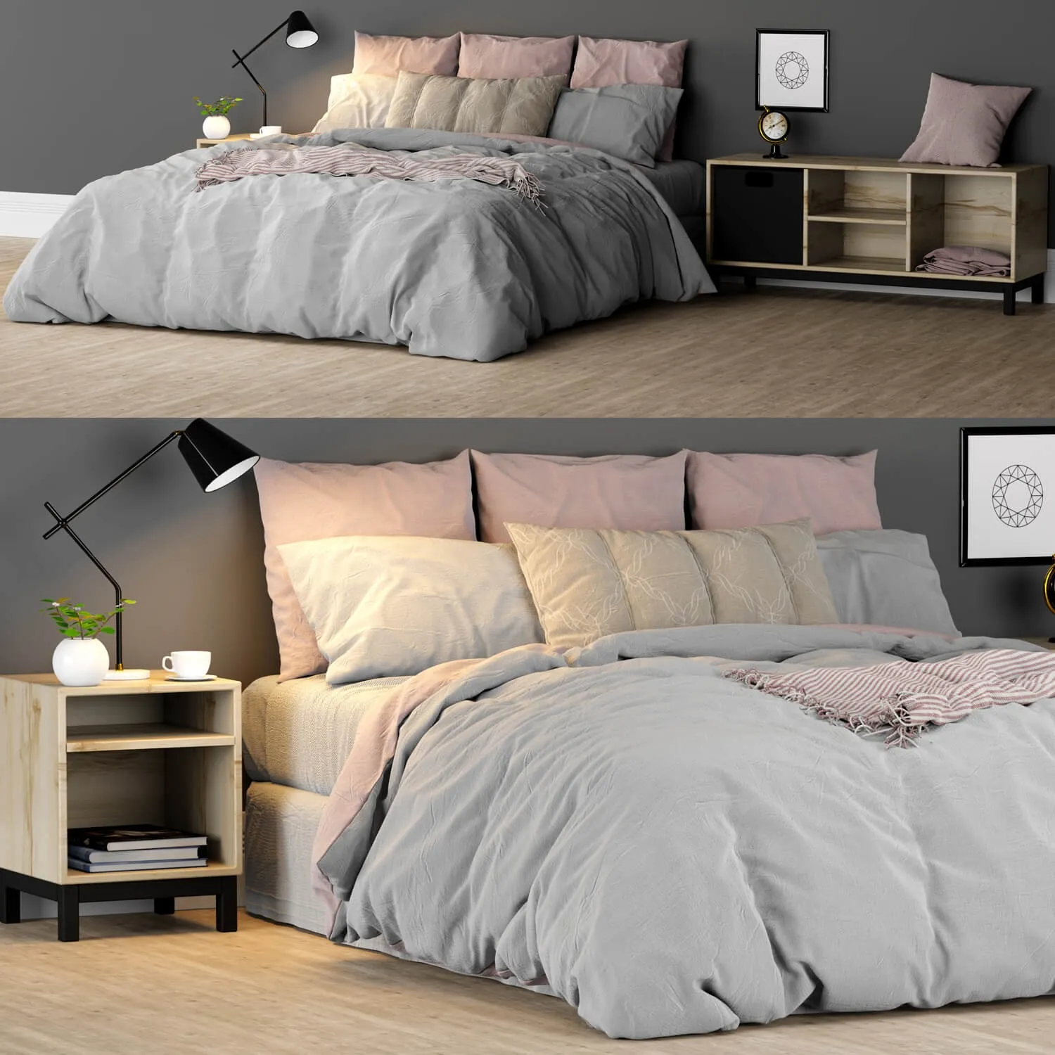 furniture - Bed 01 3D Model