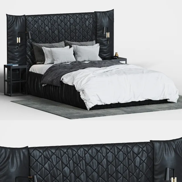 furniture - Bed 02 5 3D Model