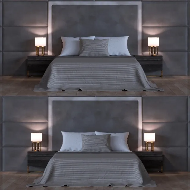 furniture - Bed 232 3D Model