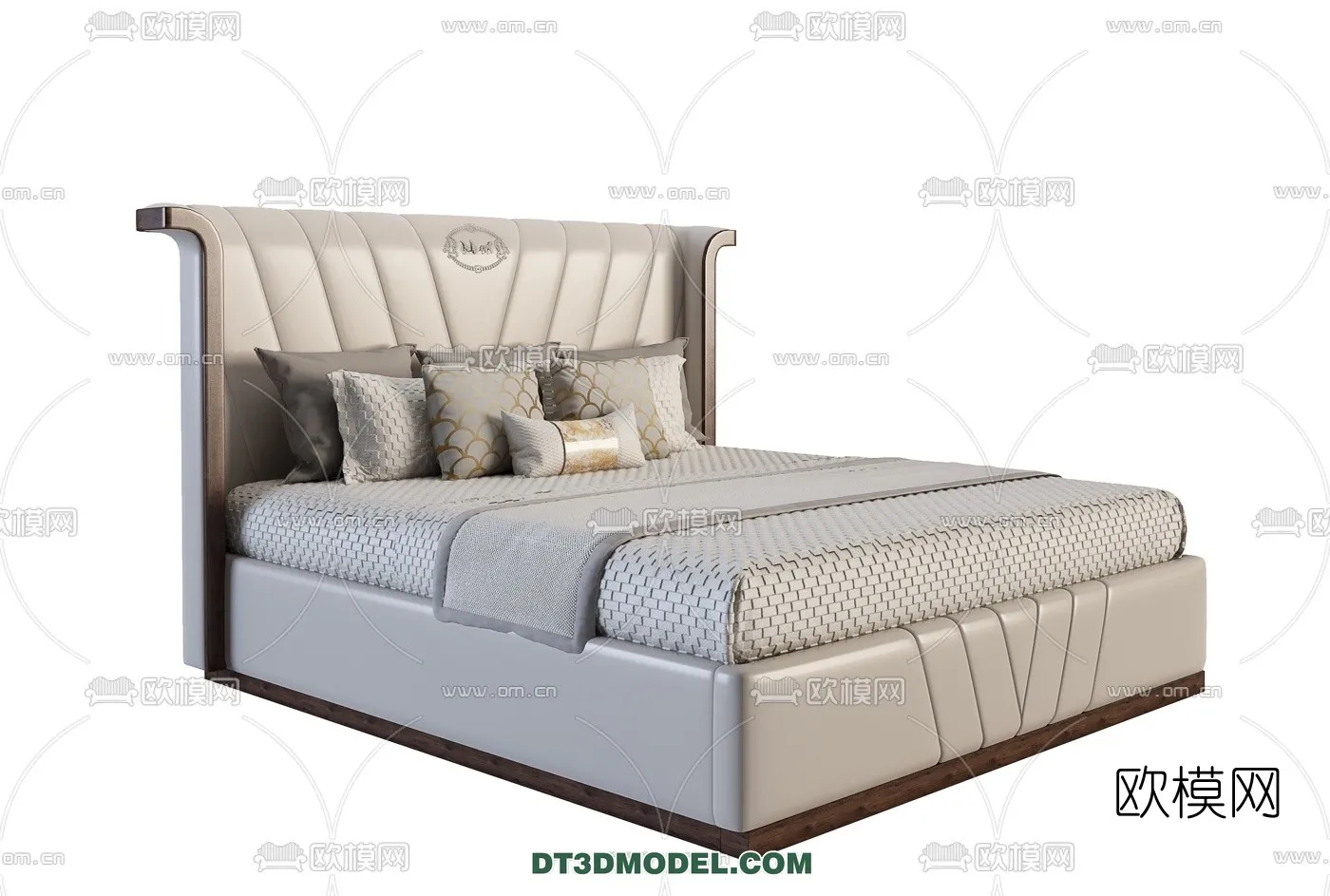 FURNITURE - BED - 3D Model For Interior Design - 2211