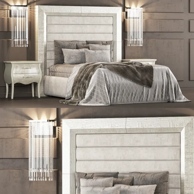 furniture - Bed Adler DV 3D Model