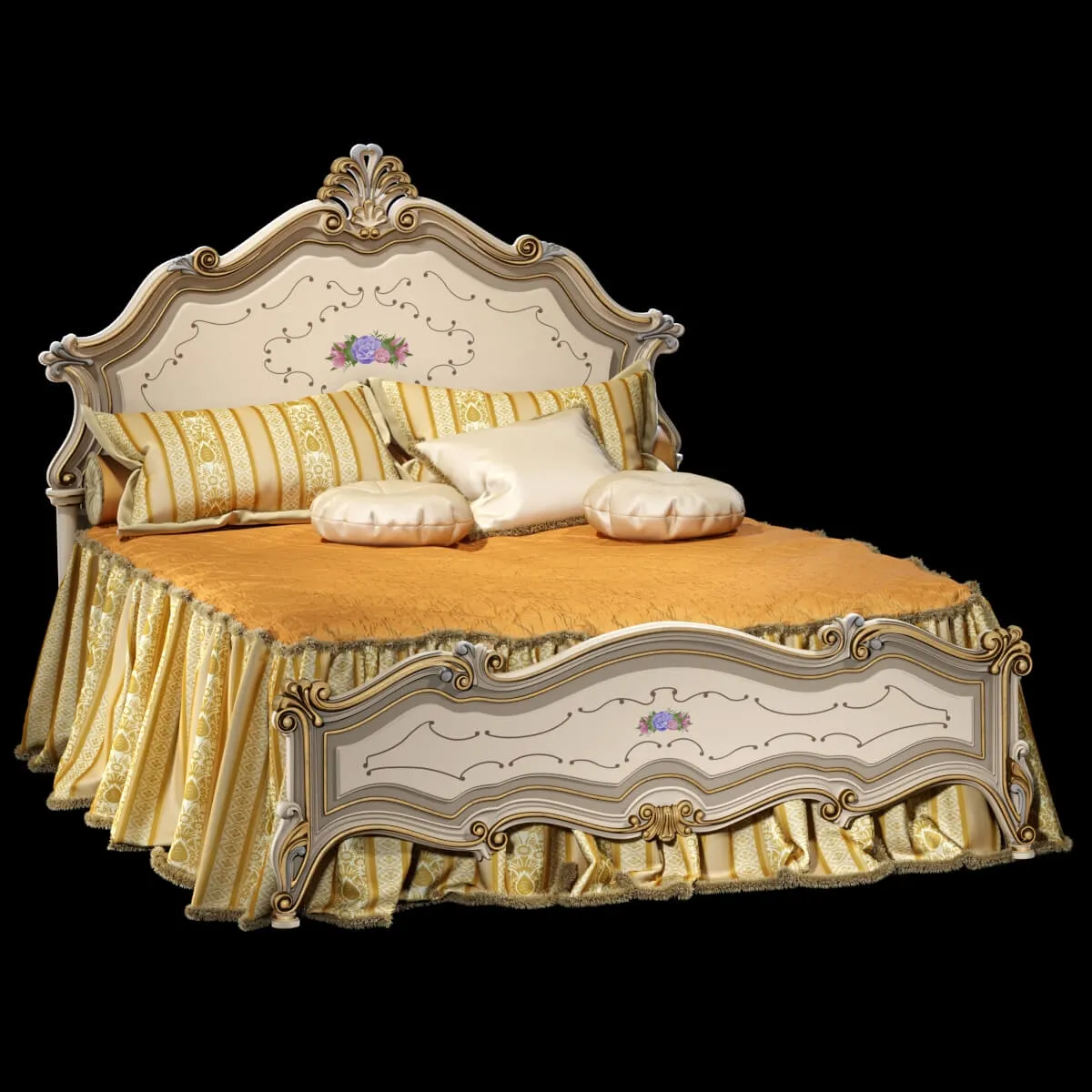 furniture - Bed Alberto Mario 3D Model