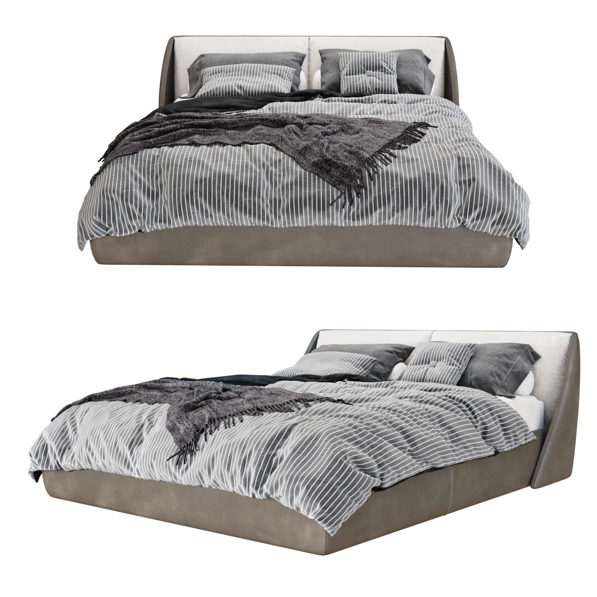 furniture - Bed Alivar 3D Model