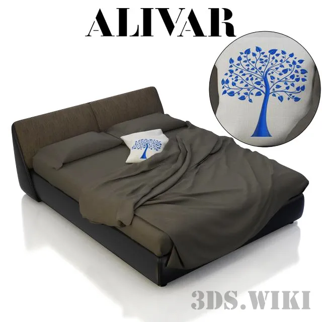 furniture - Bed ALIVAR Lagoon Collection 3D Model