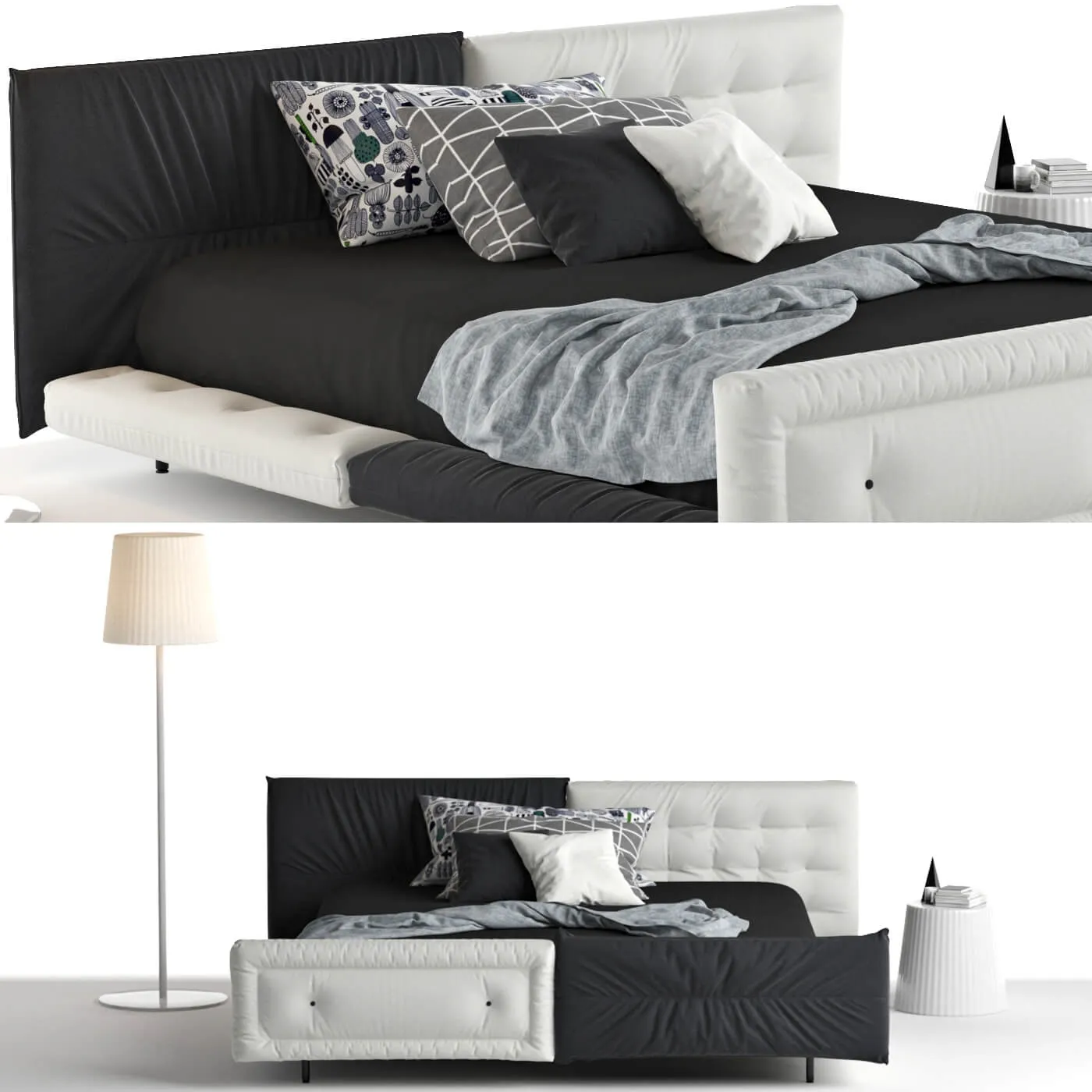 furniture - Bed Alvar Bonaldo 3D Model