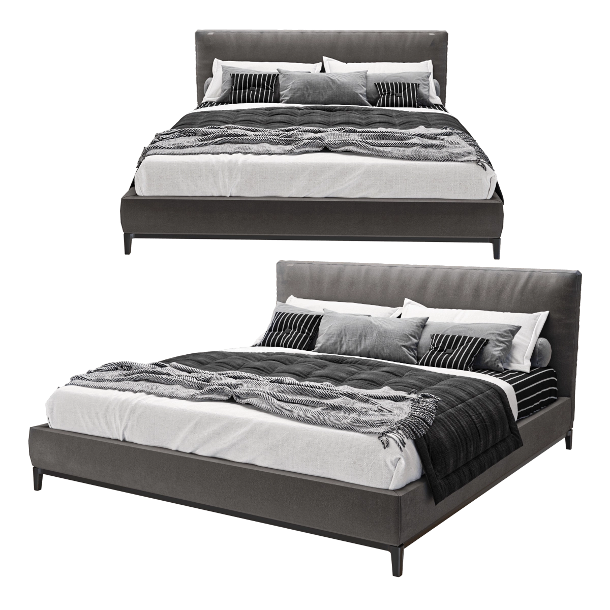 furniture - Bed Andersen  Quilt 3D Model