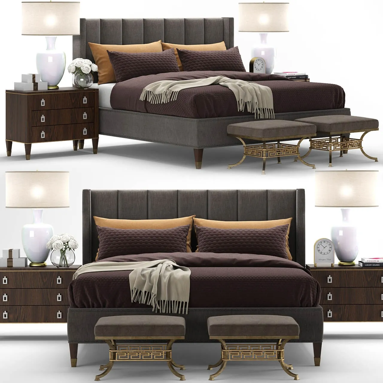 furniture - Bed Barrington Lexington 3D Model