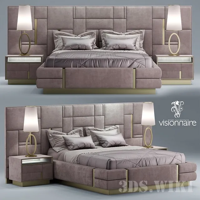 furniture - Bed Beloved IPE Cavalli (Visionnaire) 3D Model