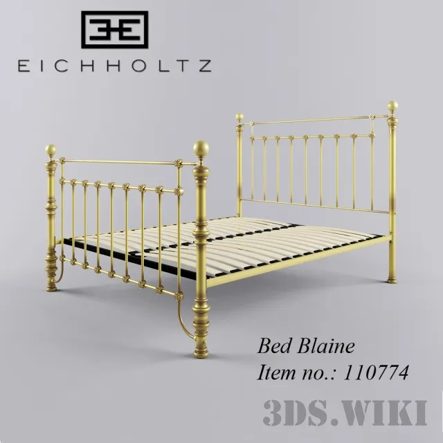 furniture - Bed blaine 3D Model