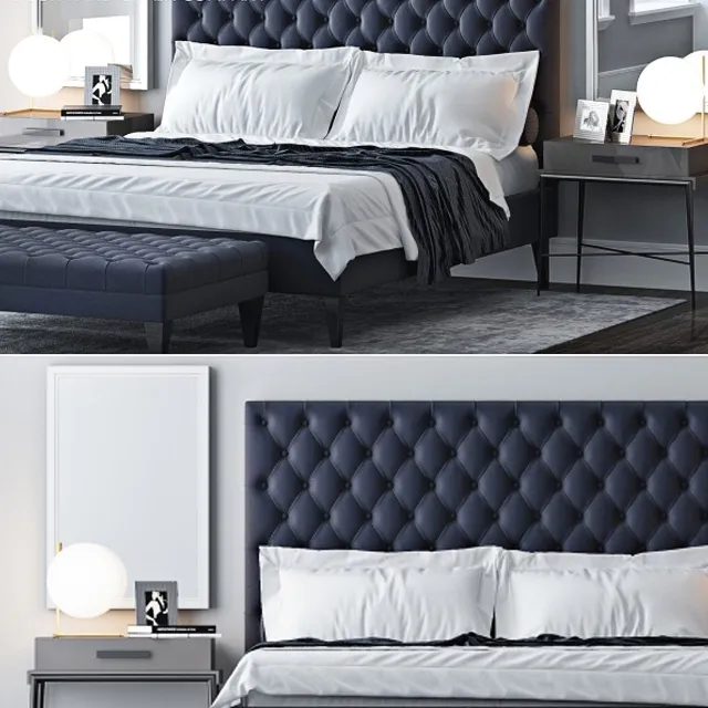 furniture - Bed by S and C 3063 3D Model