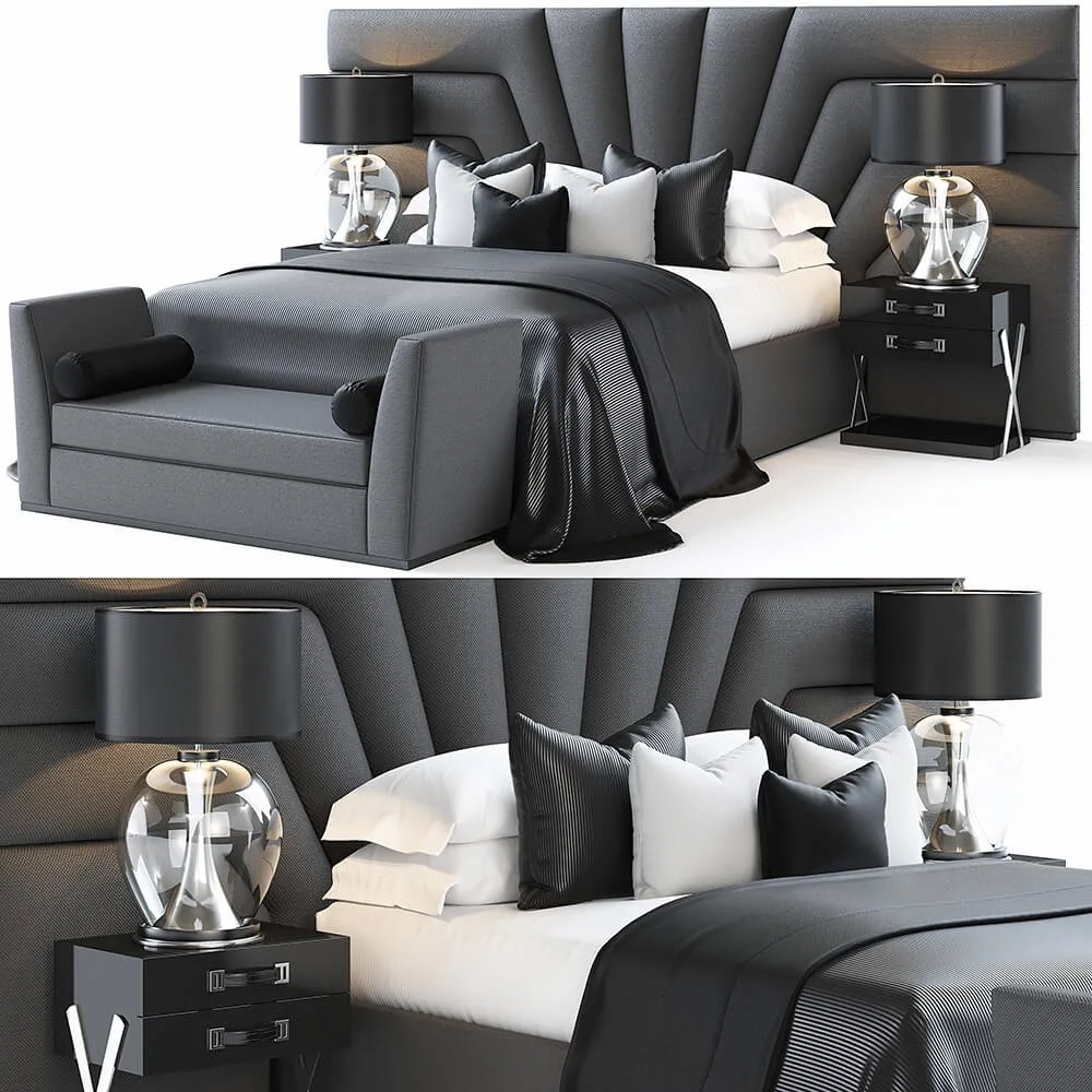 furniture - Bed by S and C 9 3D Model