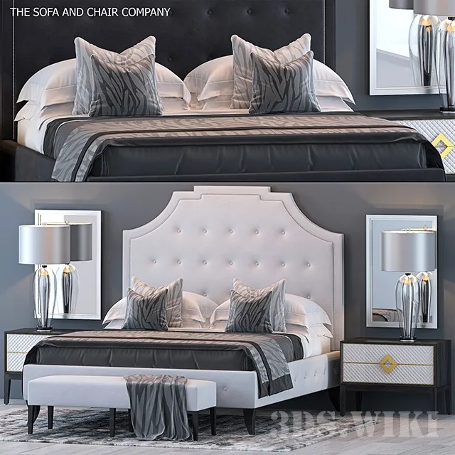 furniture - Bed by S&C 8 3D Model