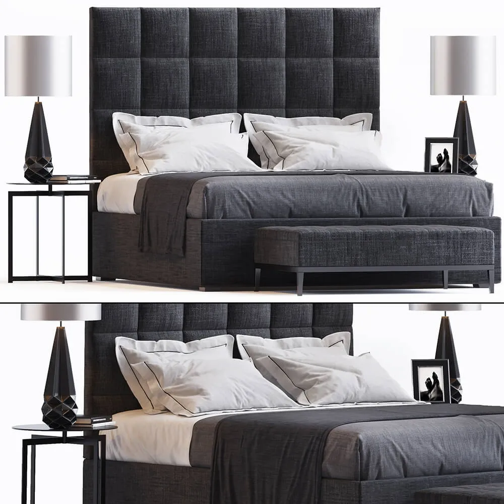 furniture - Bed by Sofa  and  Chair Company 16 3D Model