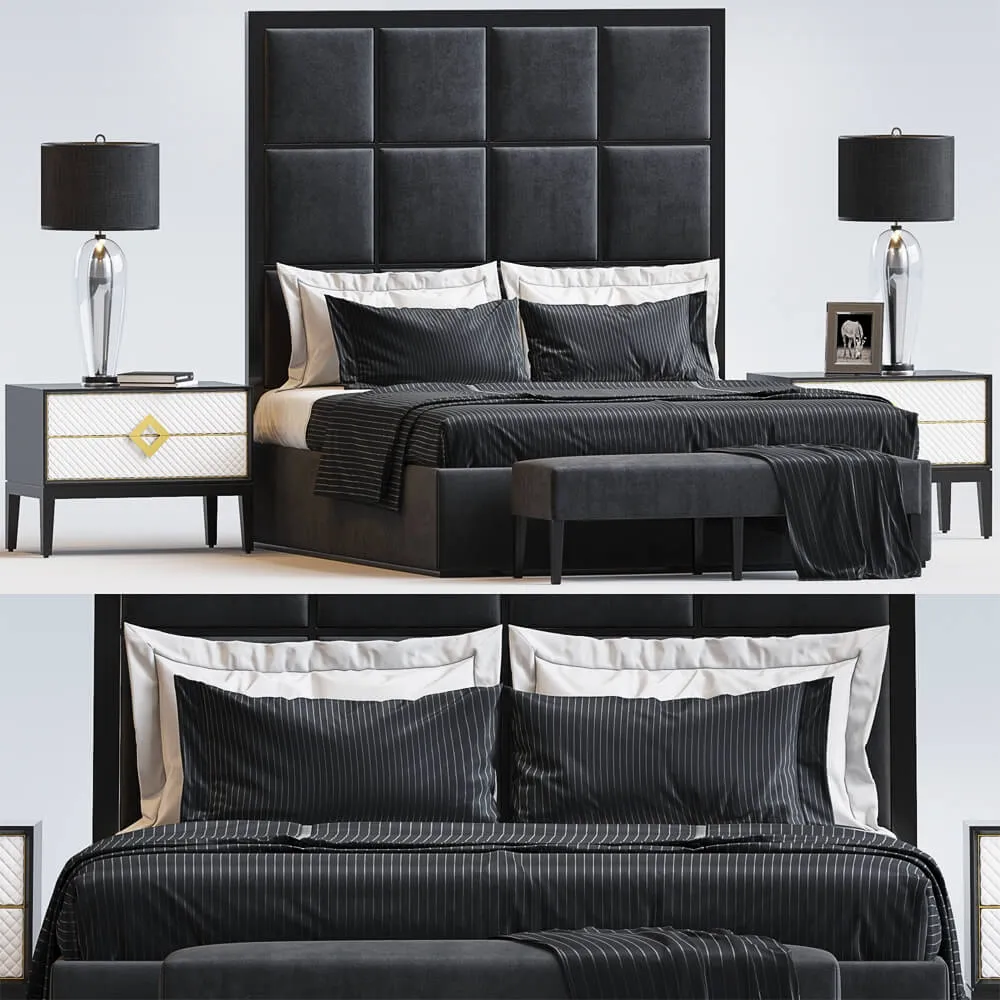 furniture - Bed by  Sofa and  Chair company 18 3D Model