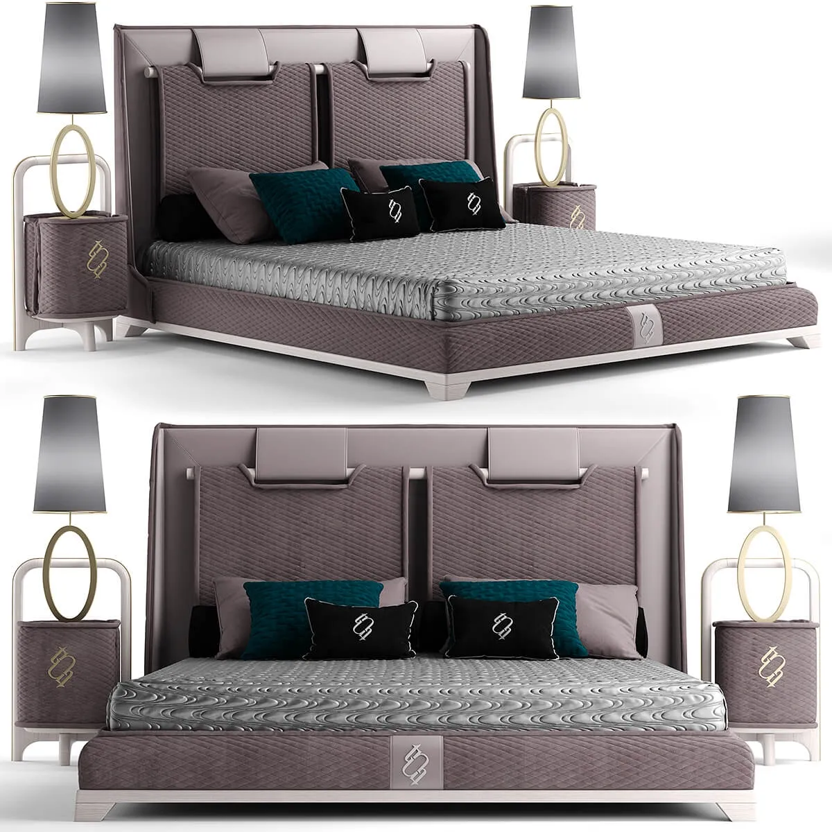 furniture - Bed Cabezal Fortune 01 3D Model