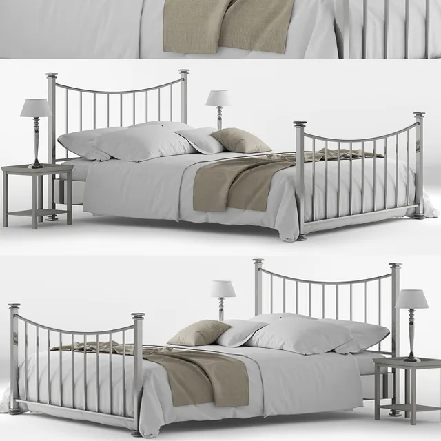 furniture - Bed Cantore Alan 3D Model