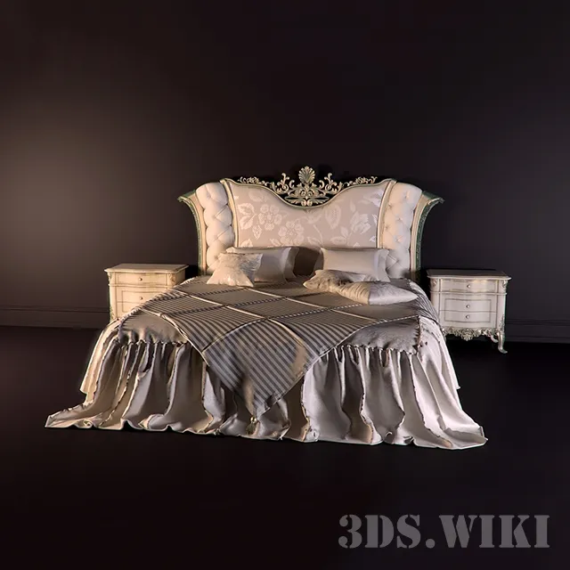 furniture - Bed CAPPELLINI INTAGLI 3D Model