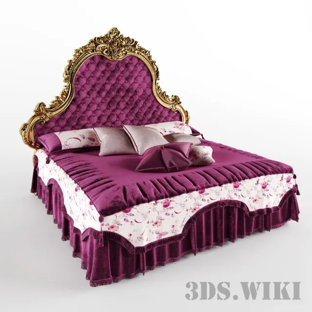 furniture - Bed CARLO ASNAGHI SOFIA 3D Model