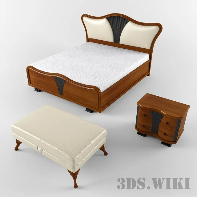 furniture - Bed Carpanese Home A Beautiful Style 2020 3D Model