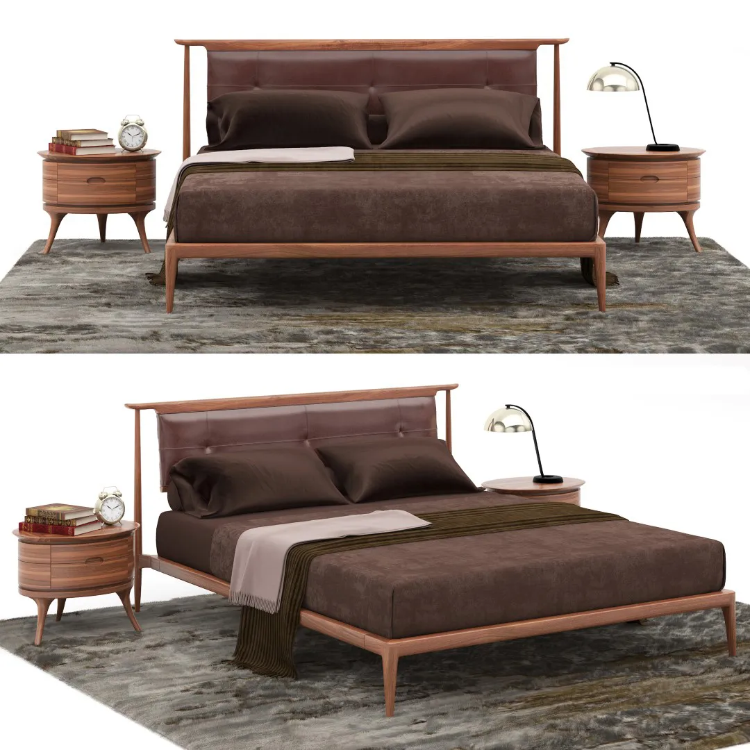 furniture - Bed Ceccotti Demasiado Corazon 05 3D Model