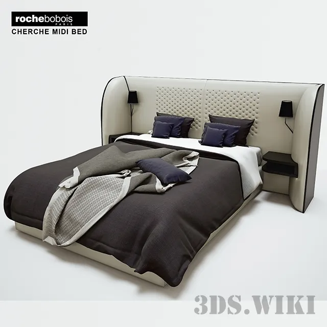 furniture - Bed CHERCHE MIDI Bed Roche Bobois 3D Model