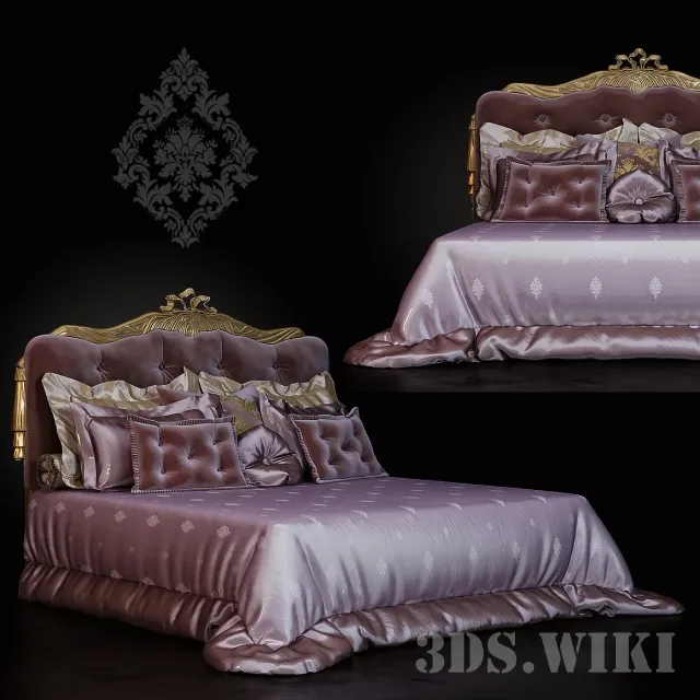furniture - Bed classic 3D Model