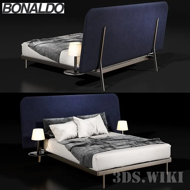 furniture - Bed Contrast ego Bonaldo 3D Model
